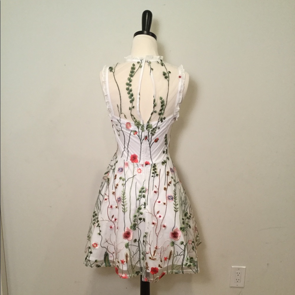 Embroidered Floral Dress - Picture 2 of 4